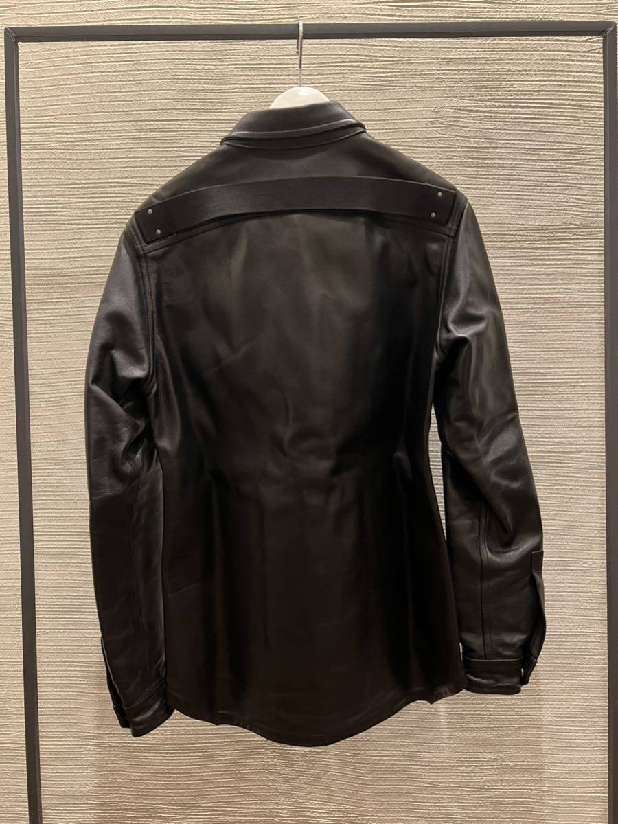 Rick Owens リックオウエンス レザーシャツジャケット アウター Rick Owens リックオウエンス レザーシャツジャケット アウター