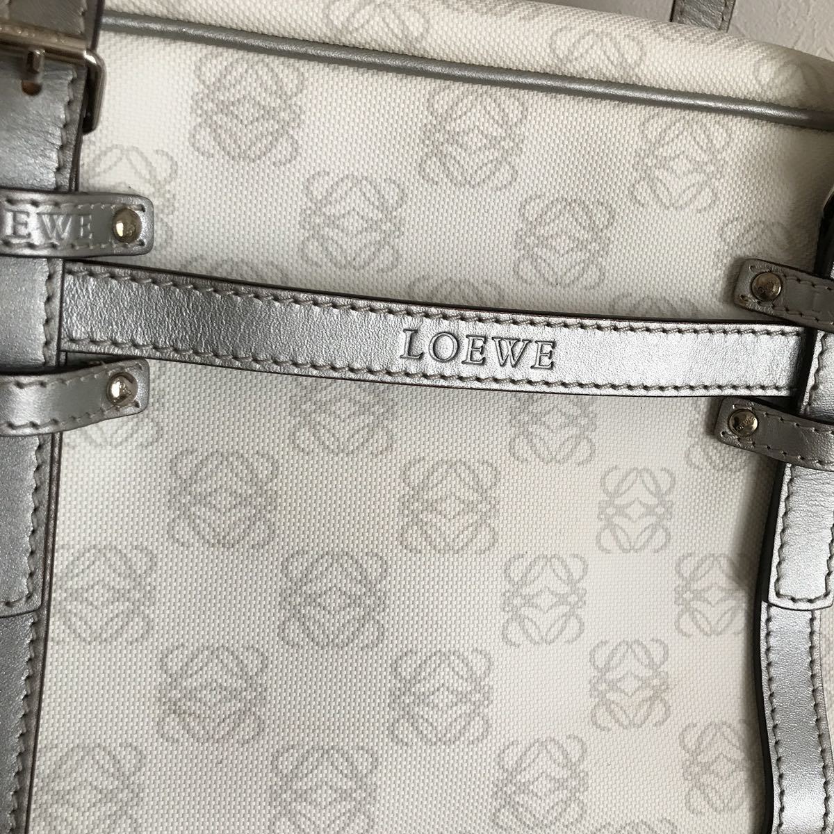 美品 可愛い ロエベ アナグラム ポーチ付き 2wayミニボストンバッグ
