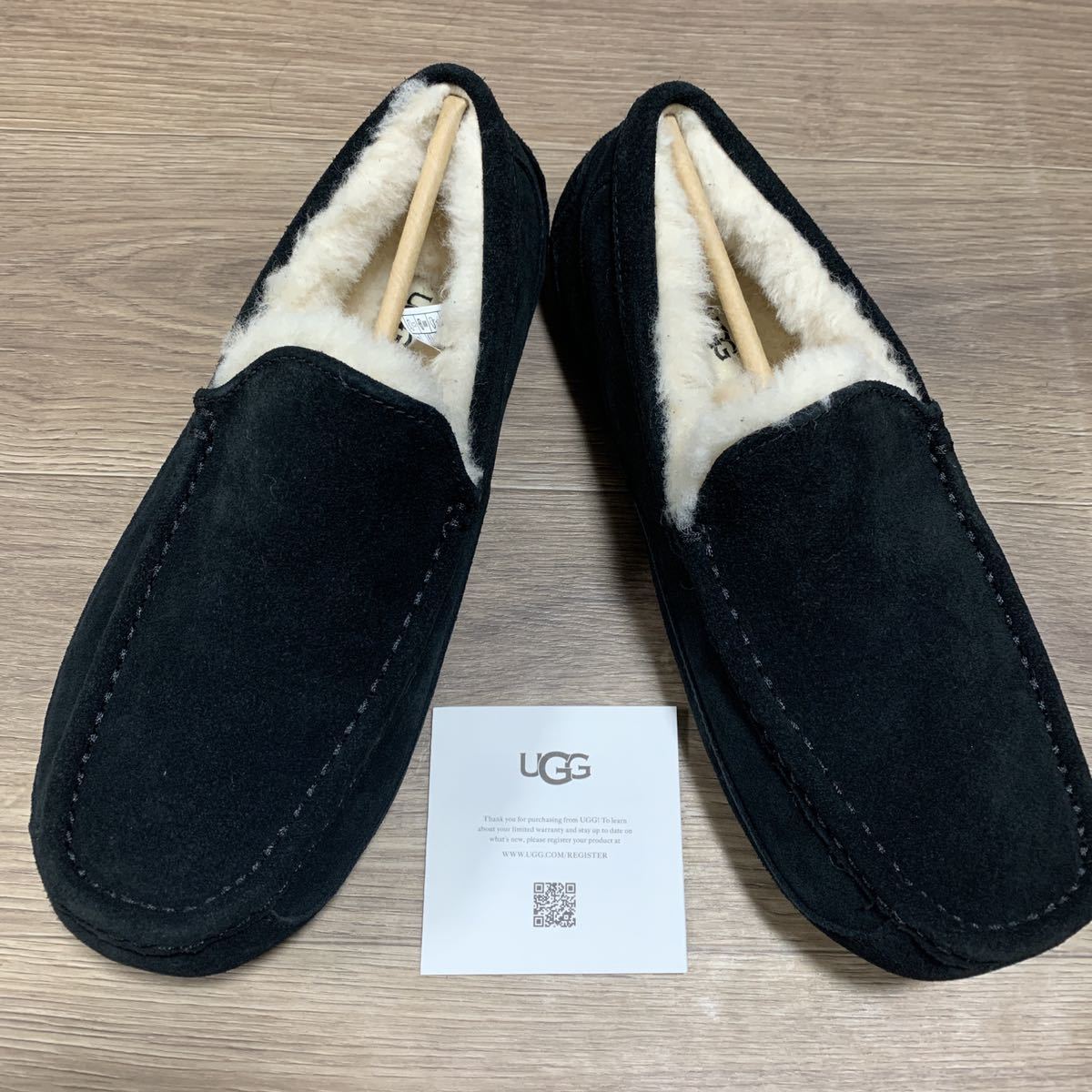 あす楽対応】 新品未使用！正規品UGG アスコット ブラック メンズ27cm