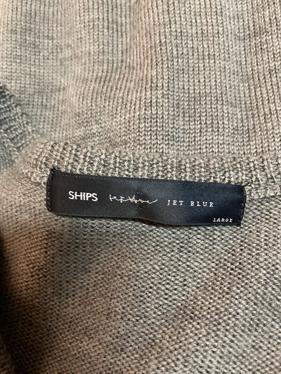 SHIPS JET BLUE вязаный свитер размер L