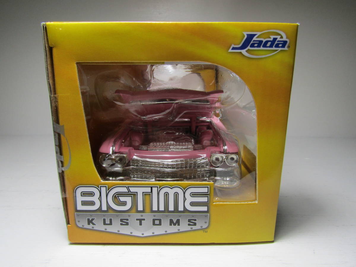 Cadllac Coupe Deville 1/24 pink Cadillac coupe Deville Lowrider 1959 Jada Dub City BIGTIME Kustoms V8 Hotrod 60s 50s