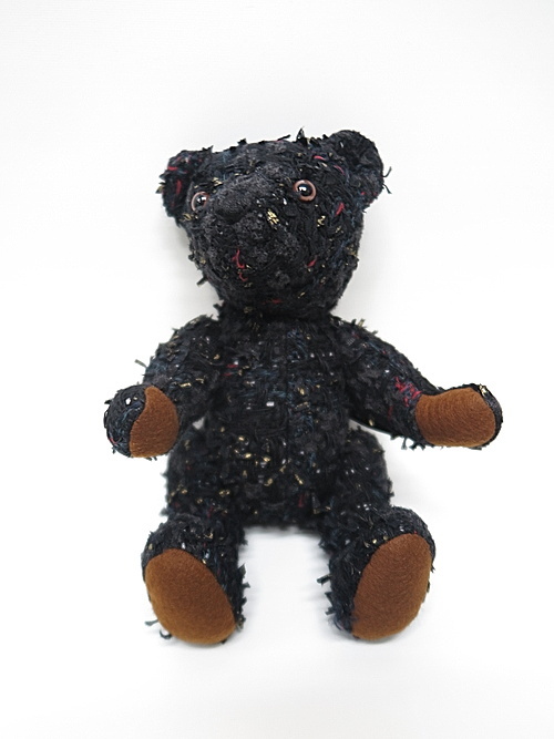 SALE30%OFF/Ground Y・グラウンドワイ/Multi tweed Teddy bear midium/BLACK