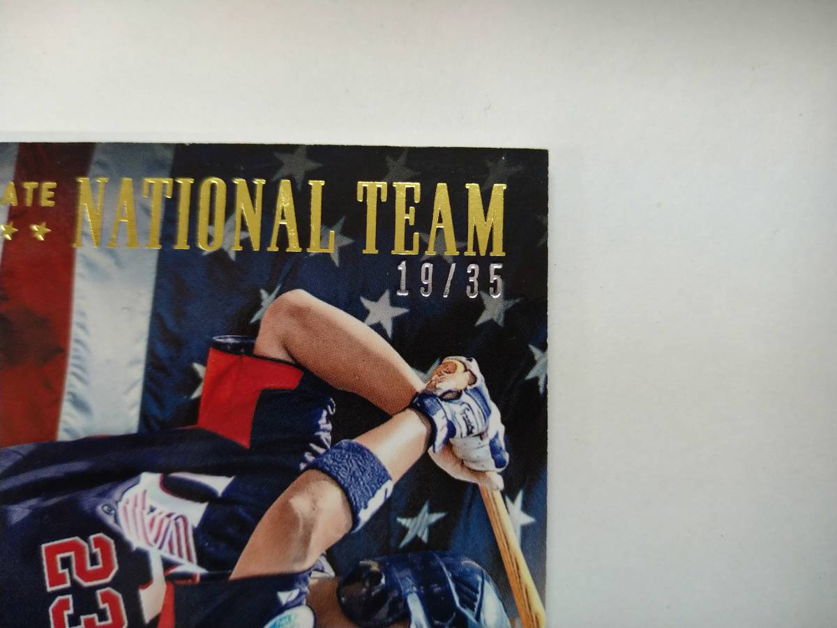 値下げ PANINI 2012 USA BASEBALL COLLEGIATE NATIONAL TEAM No.20 JOSE TREVINO AUTHENTIC PATCH 19/35 特価即決 ホセ トレビーノ パッチ_画像3