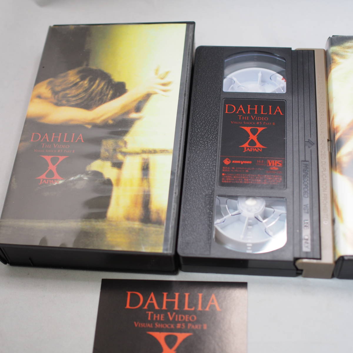 DAHLIA THE VIDEO VISUAL SHOCK #5 PART1 PART2　2本セット/VHS ビデオテープ　X　JAPAN　現状品_画像2