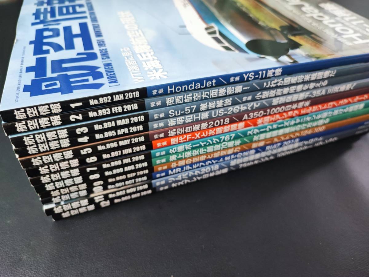 2018年発行（せきれい社）【航空情報・1月号～12月号（1年分揃）】12冊_画像10