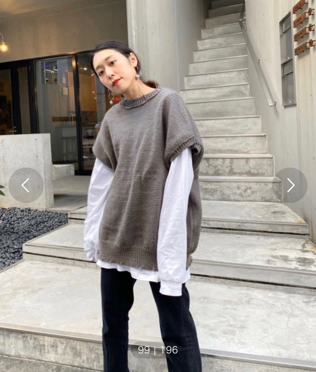 A4等級以上 whoswhogallery スーパービッグダメージマルチウェイニット
