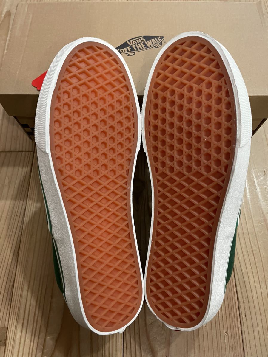 ラスト1足　即決 新品未使用 VANS バンズ slip on スリッポン グリーン 27cm_画像2