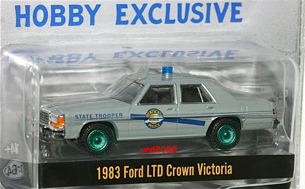 Greenlight 1/64 Ford LTD Crown Victoria Policeフォード クラウン ビクトリア グリーンマシーンKentucky Stateポリスカー グリーンライト_画像3