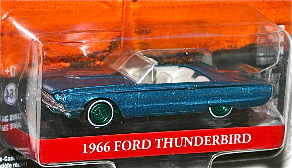 レア チェイスGreenlight 1/64テルマ&ルイーズ 66 Ford Thunderbird Convertibleフォード サンダーバード グリーンライト グリーンマシーン_画像3
