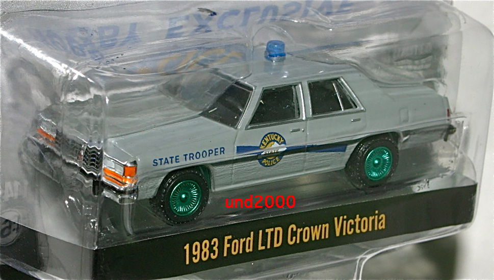 Greenlight 1/64 Ford LTD Crown Victoria Policeフォード クラウン ビクトリア グリーンマシーンKentucky Stateポリスカー グリーンライト_画像1