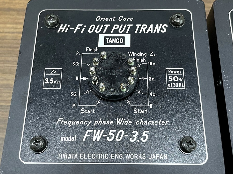 TANGO タンゴ Hi-Fi FW-50-3.5 プッシュプル 出力トランス ペア TANGO タンゴ Hi-Fi FW-50-3.5 プッシュプル 出力トランス ペア