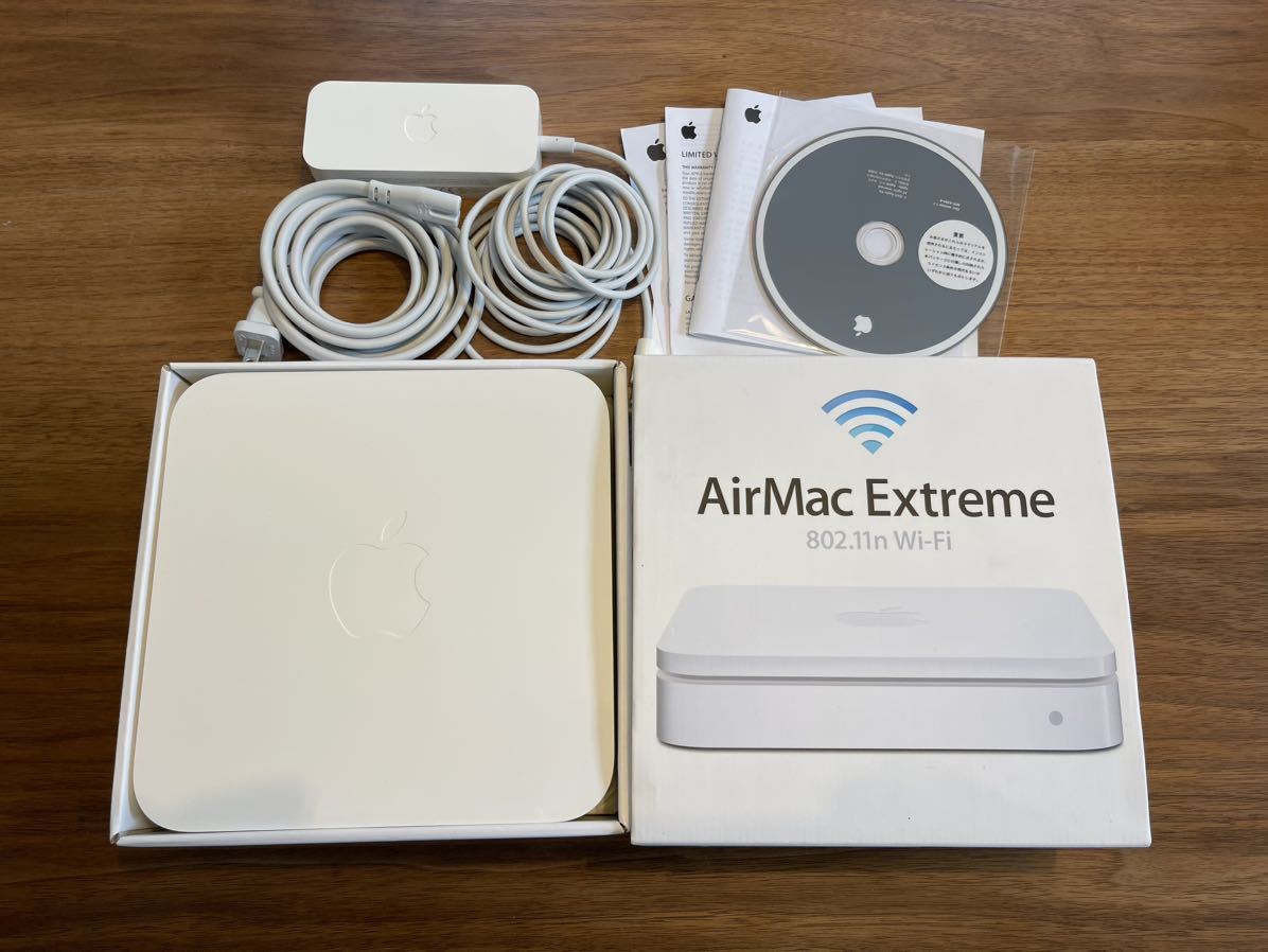 完品】Apple AirMac Extreme ベースステーション 802 11n (第3 完品】Apple AirMac Extreme ベースステーション 802 11n (第3