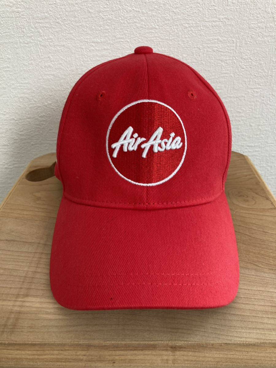 AIRASIA 赤 キャップ 帽子 新品 未使用 - キャップ