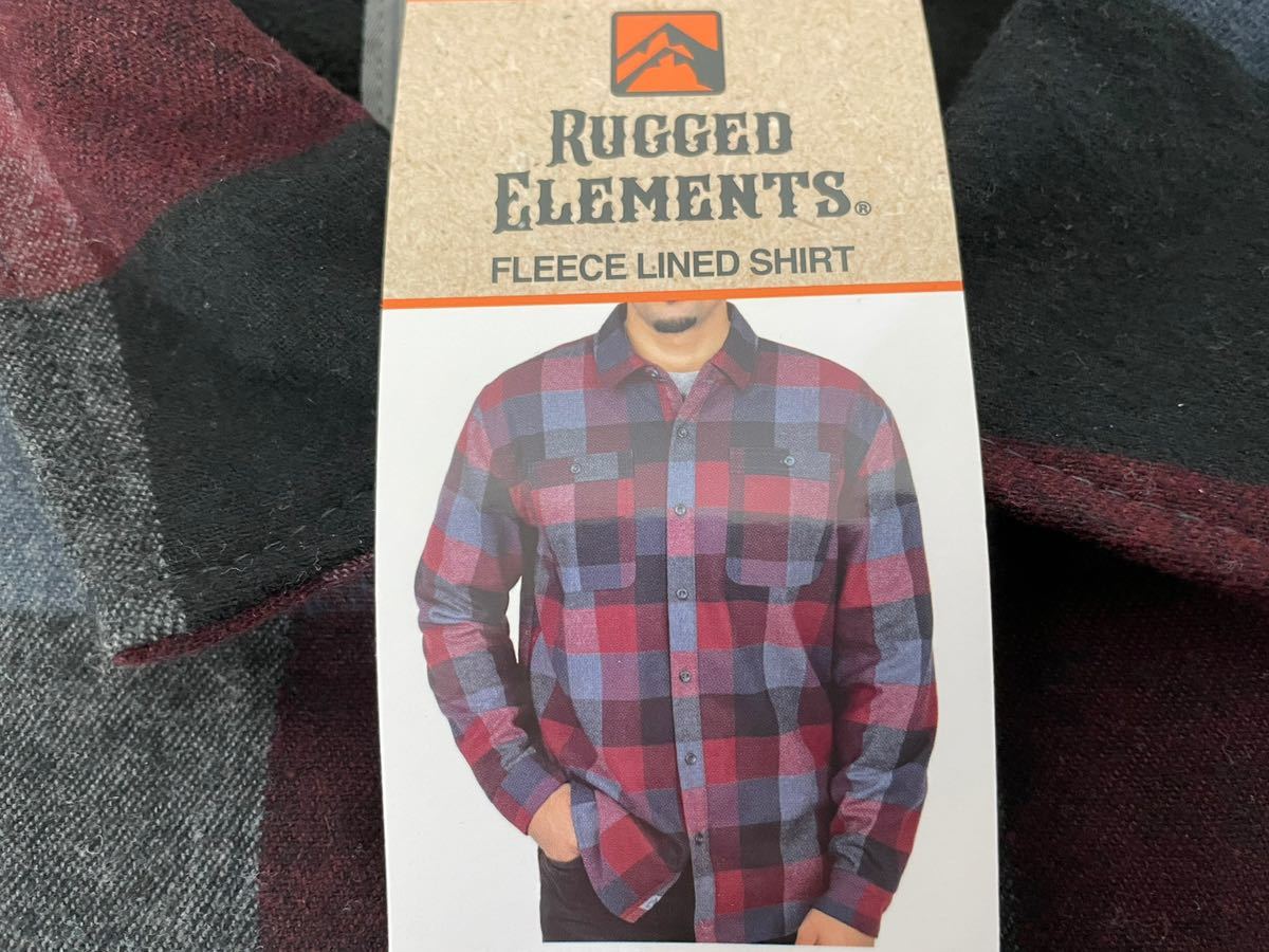 新品■RUGGED ELEMENTS メンズ チェックシャツ XXL フリース 大きいサイズ_画像6