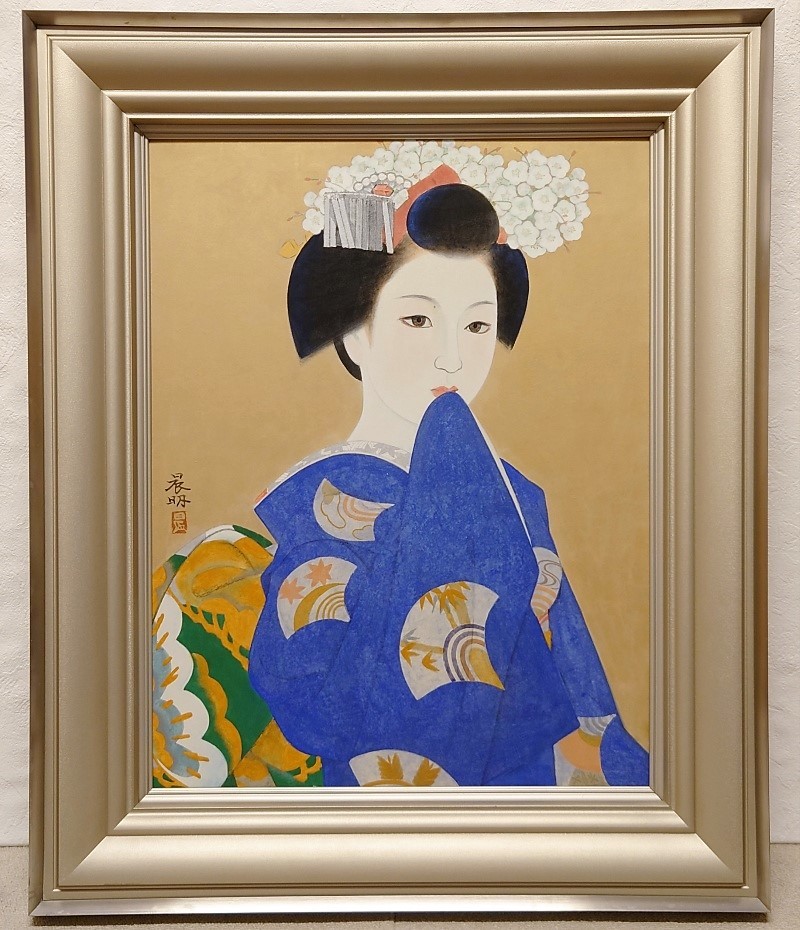 Yahoo!オークション - 真作保証 加藤晨明「舞妓」日本画 10号 日 Yahoo!オークション - 真作保証 加藤晨明「舞妓」日本画 10号 日