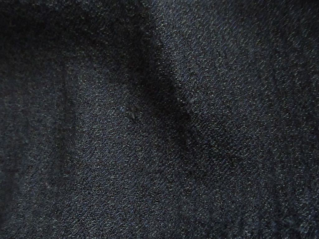 SHAREEF モード デザイン シャツ 長袖 トップス モード カジュアル S相当 メンズ シャリーフ カジュアル ポケット 切り替え 濃紺 ネイビー_画像7
