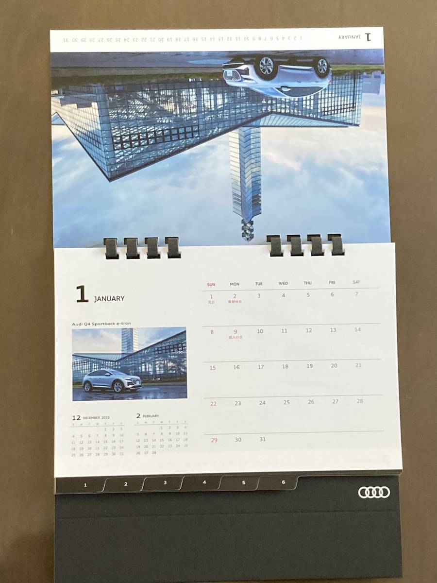 ★ неиспользуемый ★ Audi  новинка (  товара нет в свободной продаже ) 　  настольный  календарь ②