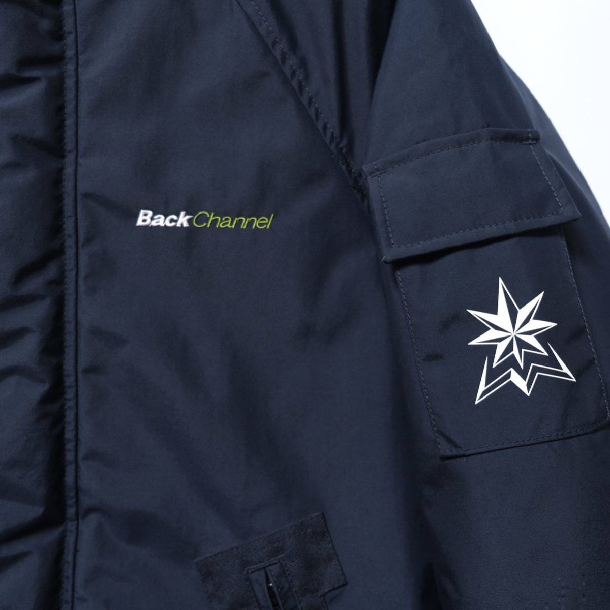 【送料無料】Back Channel(バックチャンネル)/DM-12 JACKET/N-3B 透湿防水ジャケット/着脱式コヨーテファー/シガレットポケット/ネイビー/M_画像3