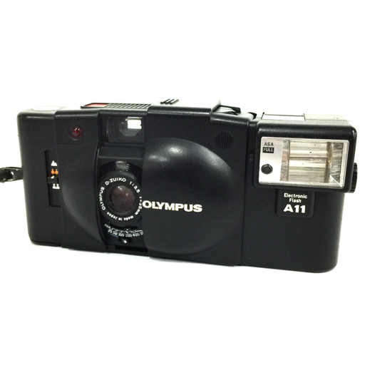 OLYMPUS XA2 A11 D.ZUIKO 1:3.5 35mm コンパクトフィルムカメラ ボディ レンズ 光学機器 QK015-7の画像1