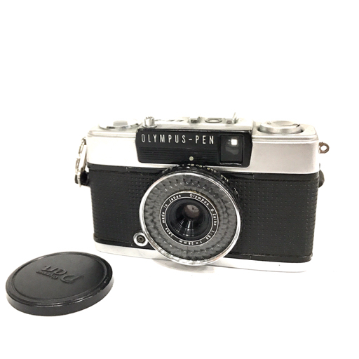1円 OLYMPUS PEN EE-3 D.ZUIKO 1:3.5 28mm コンパクトフィルムカメラ ボディ レンズ 光学機器の画像1