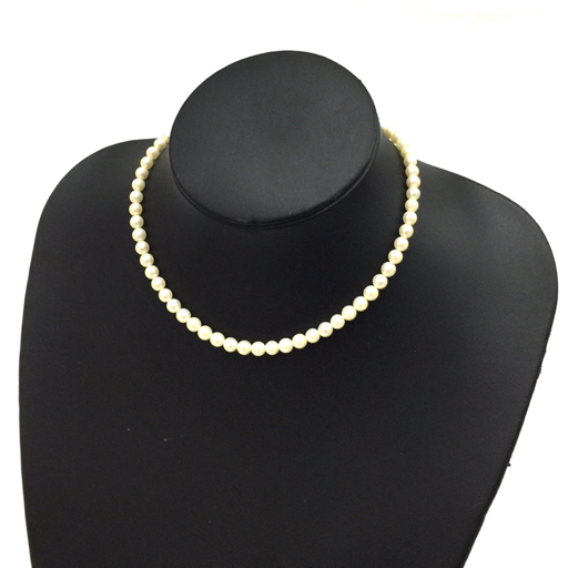 1円 ミキモト パール 真珠 ネックレス 金具 シルバー刻印 全長約37.5cm 
