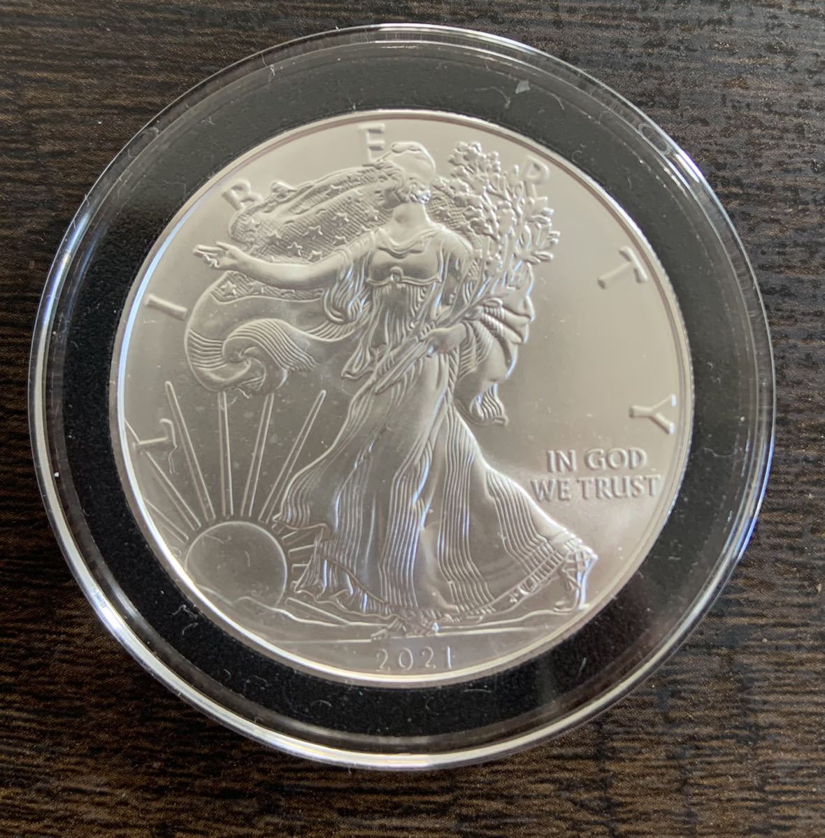 2021アメリカンイーグル銀貨（クリアケース付き）新品未使用の画像6