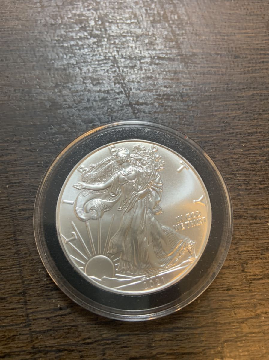 2021アメリカンイーグル銀貨（クリアケース付き）新品未使用の画像5