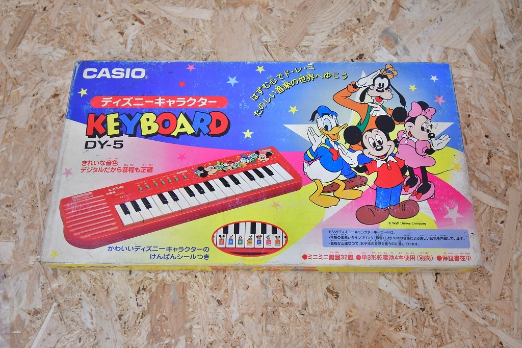レトロ　当時物　ミッキーマウス　ディズニーキャラクター DY-5　キーボード　 ＣＡＳＩＯ 　カシオ　未使用　デッドストック
