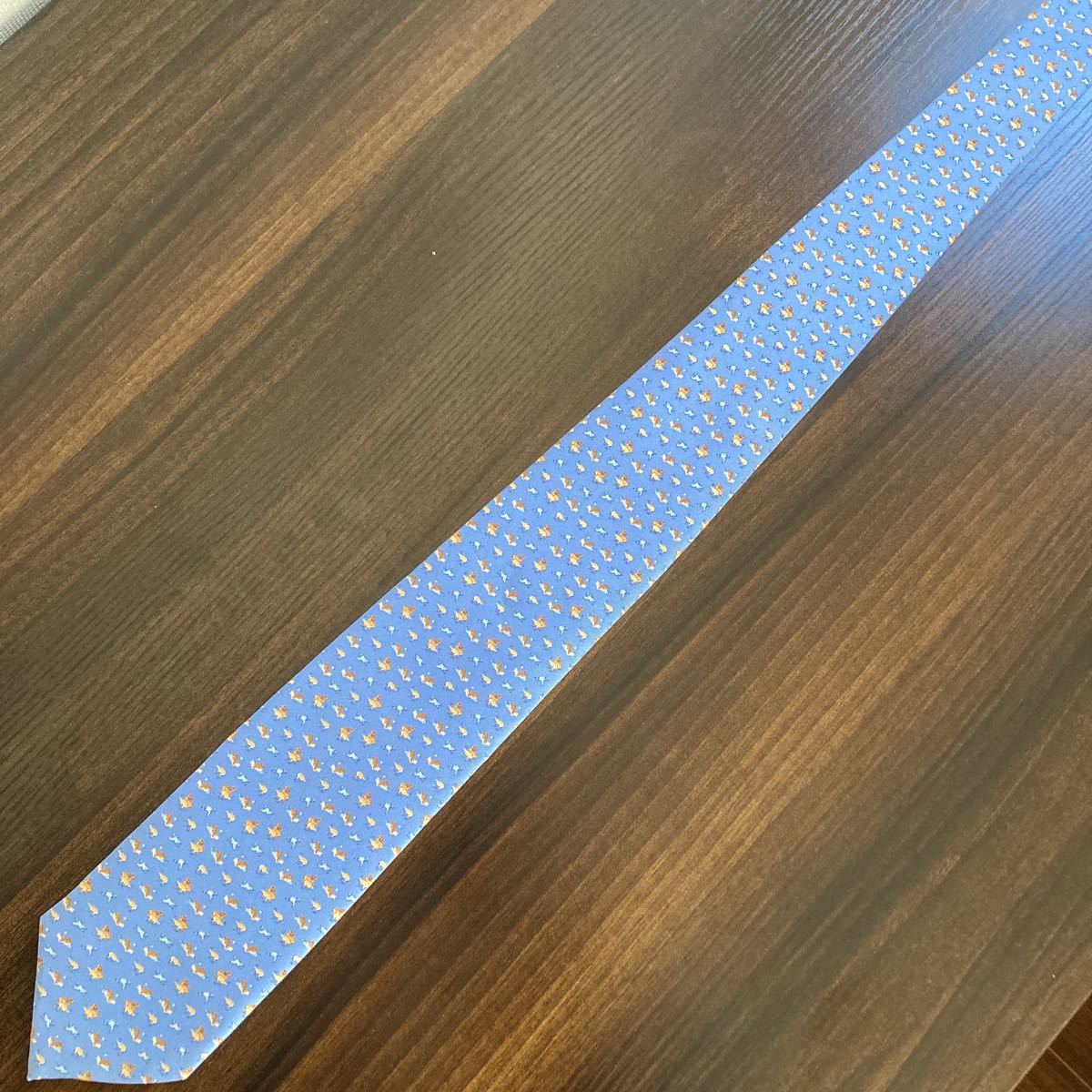 dunhill Dunhill necktie blue light blue print pattern 