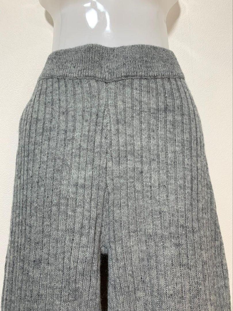 [ new goods unused ] Egoist bottoms knitted pants boots cut gray lady's 