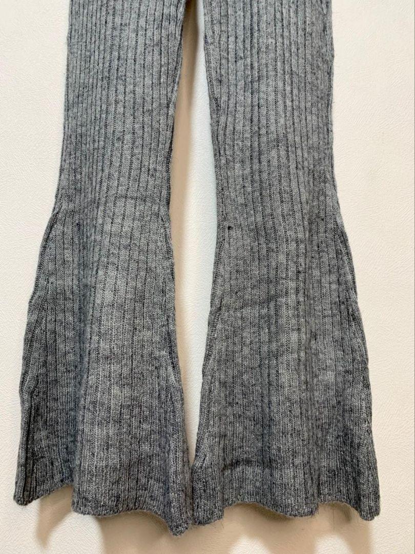 [ new goods unused ] Egoist bottoms knitted pants boots cut gray lady's 