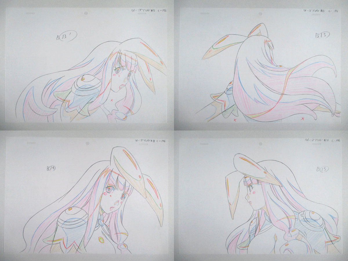 クイーンズブレイド 直筆素材 原画 動画 QB メローナ/アルドラ 555