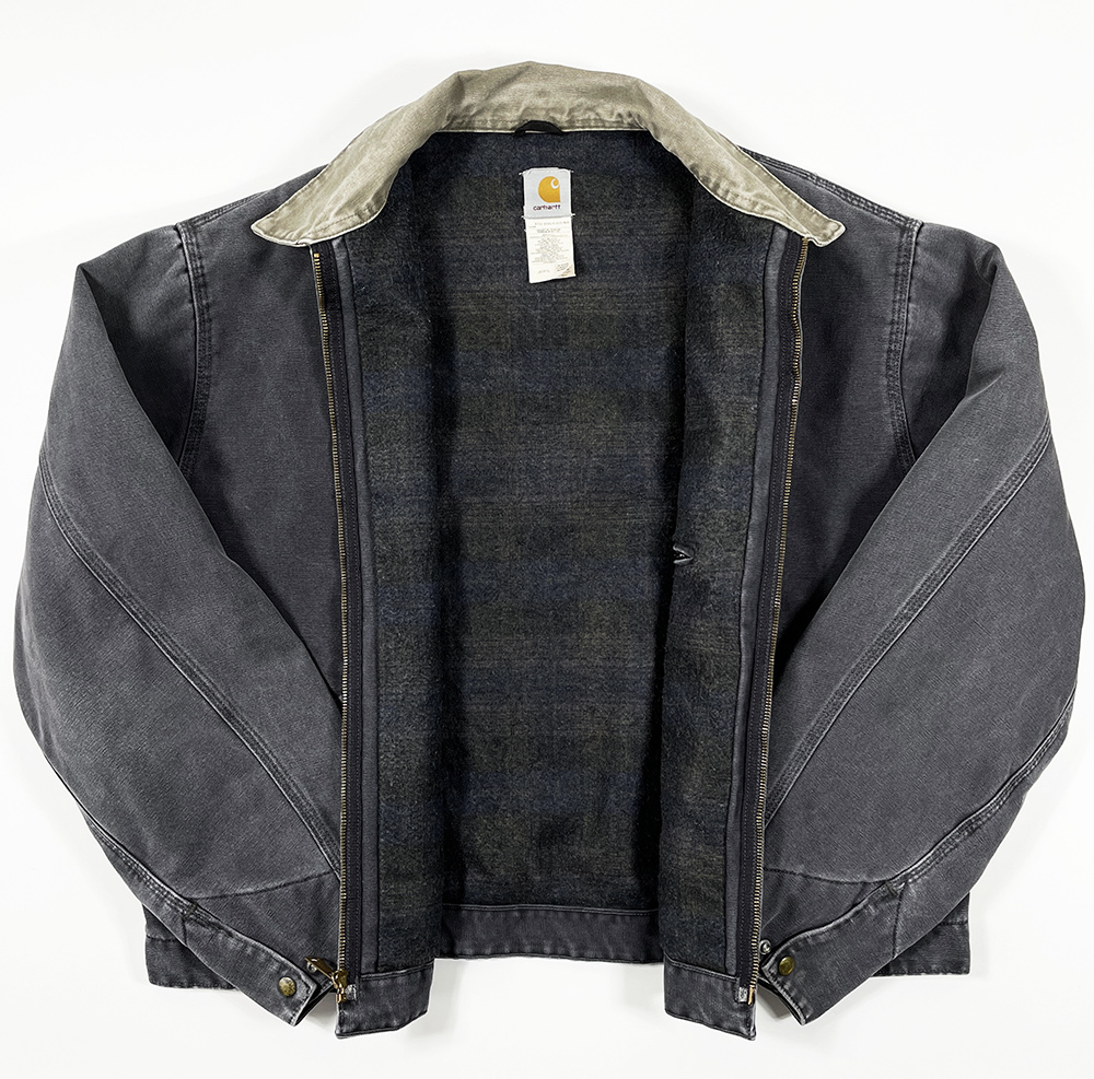 超美品◎USA製 CARHARTT デトロイト ジャケット XXL チャコール-