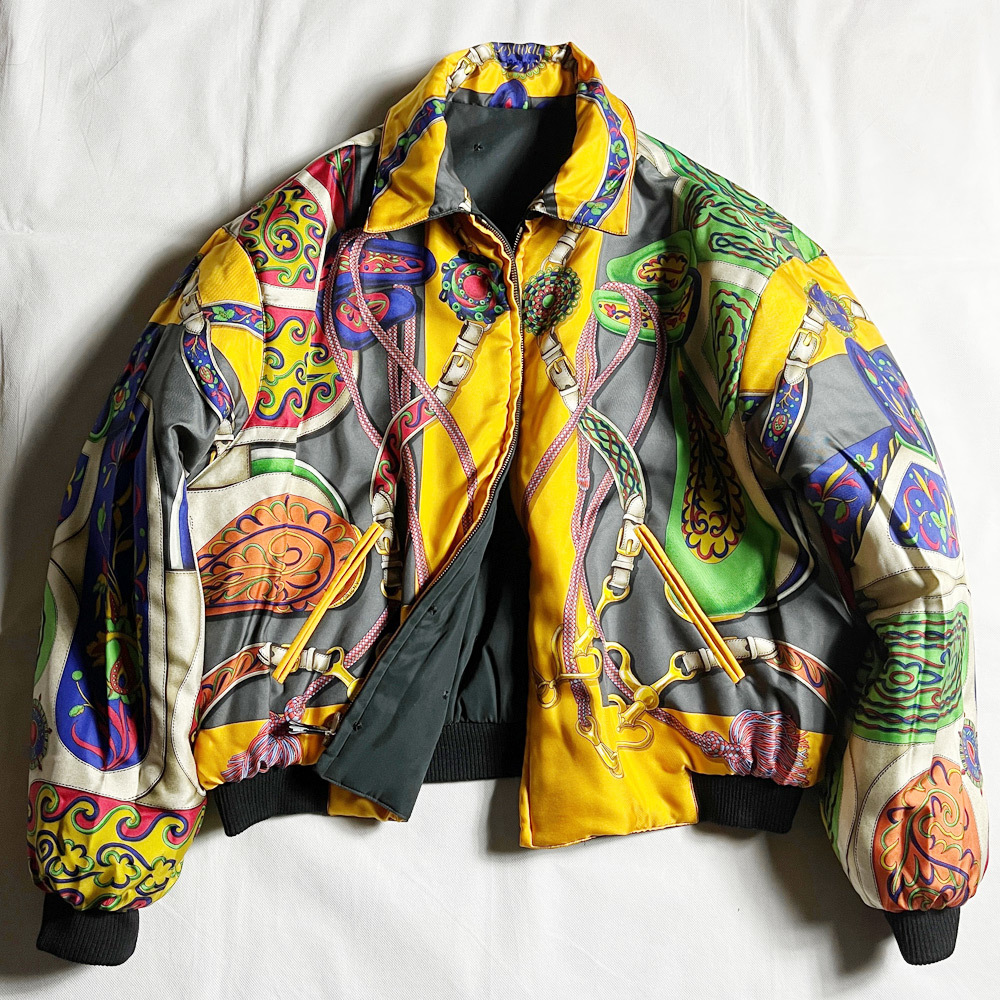 定価40万超! 90's HERMES リバーシブル ブルゾン ジャケット JACKET ...