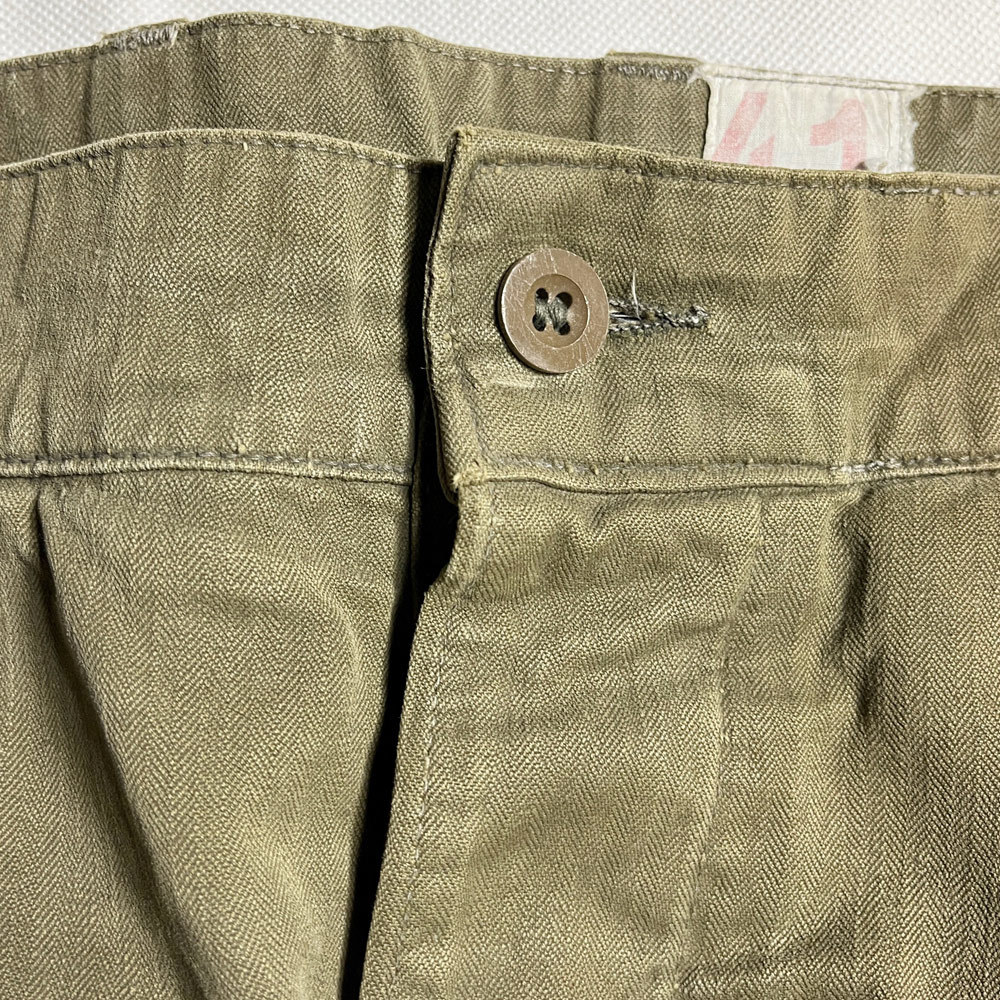 人気41SIZE! 60's フランス軍 m47 m-47 cargo pant カーゴパンツ 後期 ヘリンボーン フレンチアーミー FRENCH ARMY HERRINGBONE マルジェラ_画像4