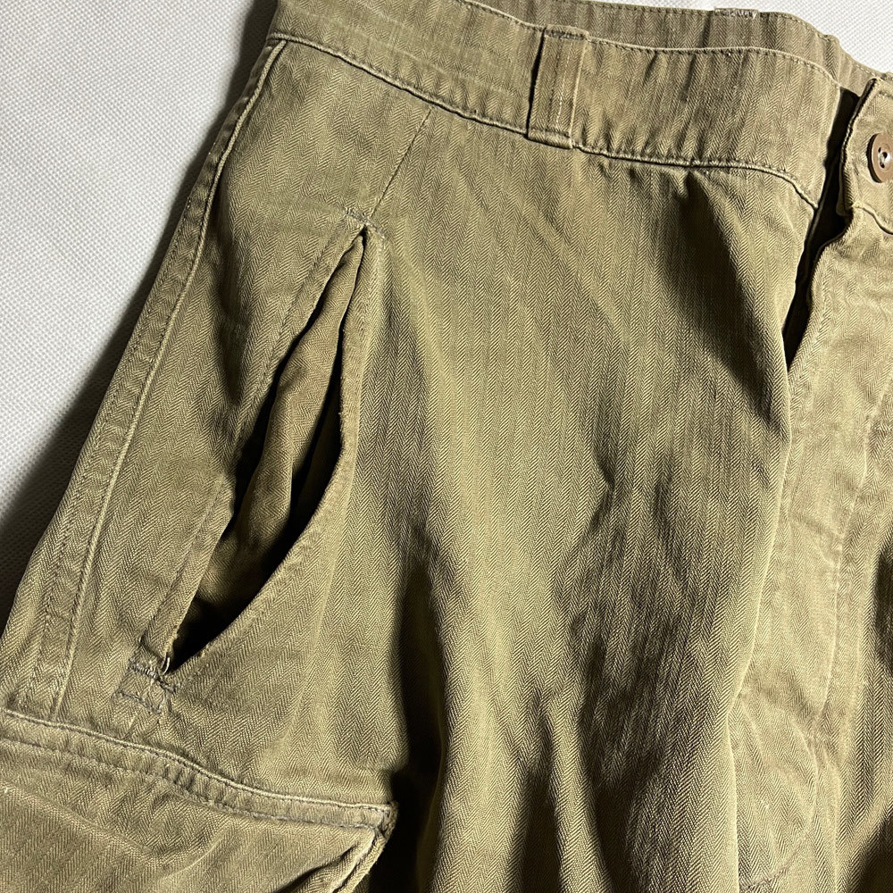 人気41SIZE! 60's フランス軍 m47 m-47 cargo pant カーゴパンツ 後期 ヘリンボーン フレンチアーミー FRENCH ARMY HERRINGBONE マルジェラ_画像3