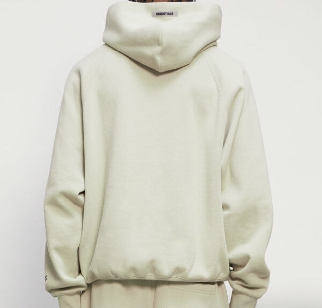 新品2020 (FOG) FEAR OF GOD ESSENTIALS SAGEフォグ フィアオブゴッド エッセンシャル フロントロゴ パーカー セージ Size XL 納品書同梱の画像2