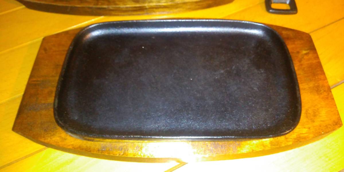 南部鉄器 ステーキ皿 2枚組 ユーズドの画像4