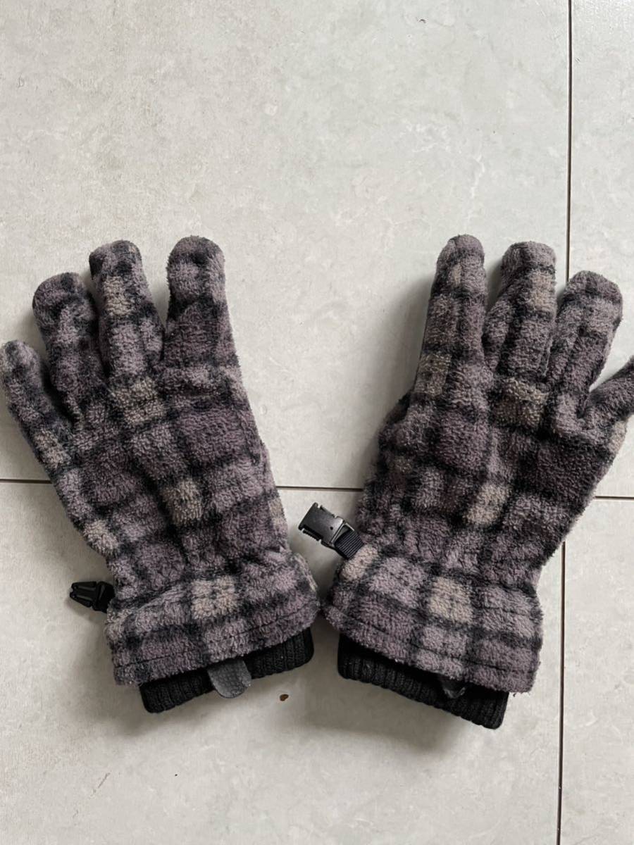 [ Uniqlo ] fleece gloves Kids winter gloves check S/M
