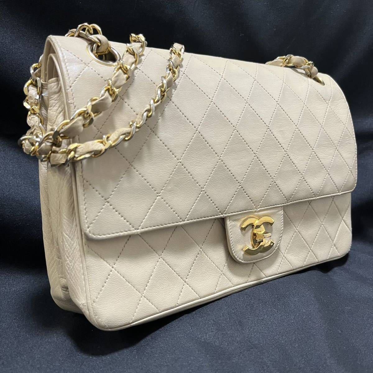 1円〜 CHANEL シャネル マトラッセ ココマーク ターンロック ダブル