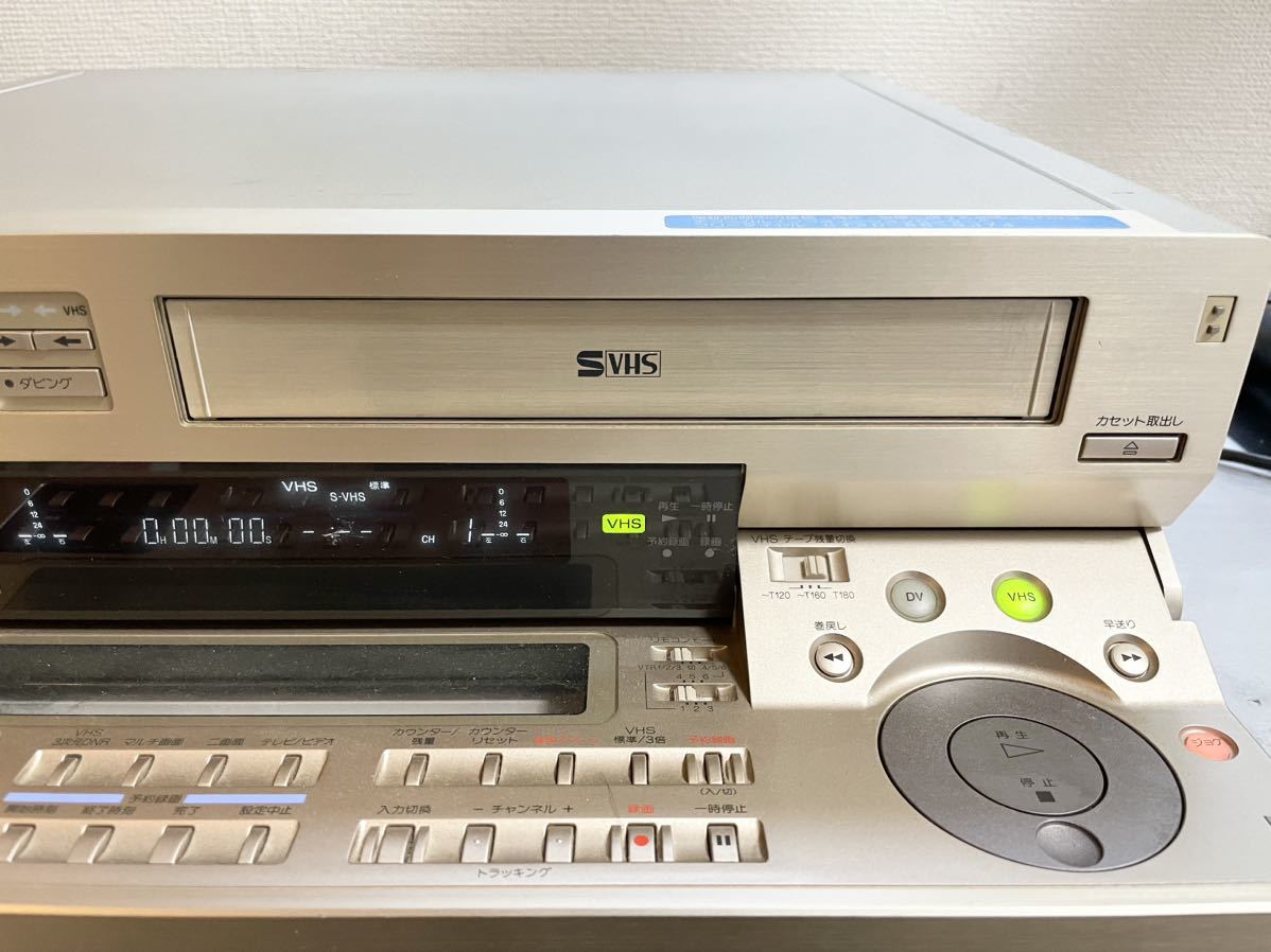 【希少】動作再生ok SONY WV-D10000 DV/S-VHS Wビデオデッキ