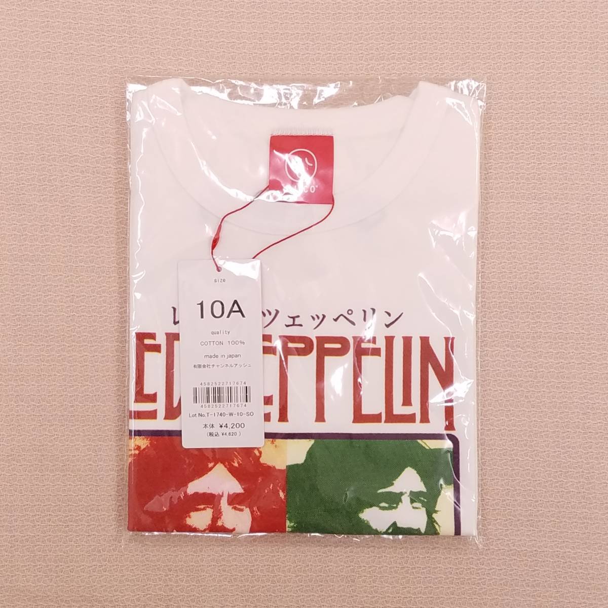 魅惑のバンドT特集! 新品未開封『OJICO(オジコ) × LED ZEPPELIN(レッド・ツェッペリン) #1』半袖Tシャツ 2021年コピーライト 白 サイズ12A_画像1