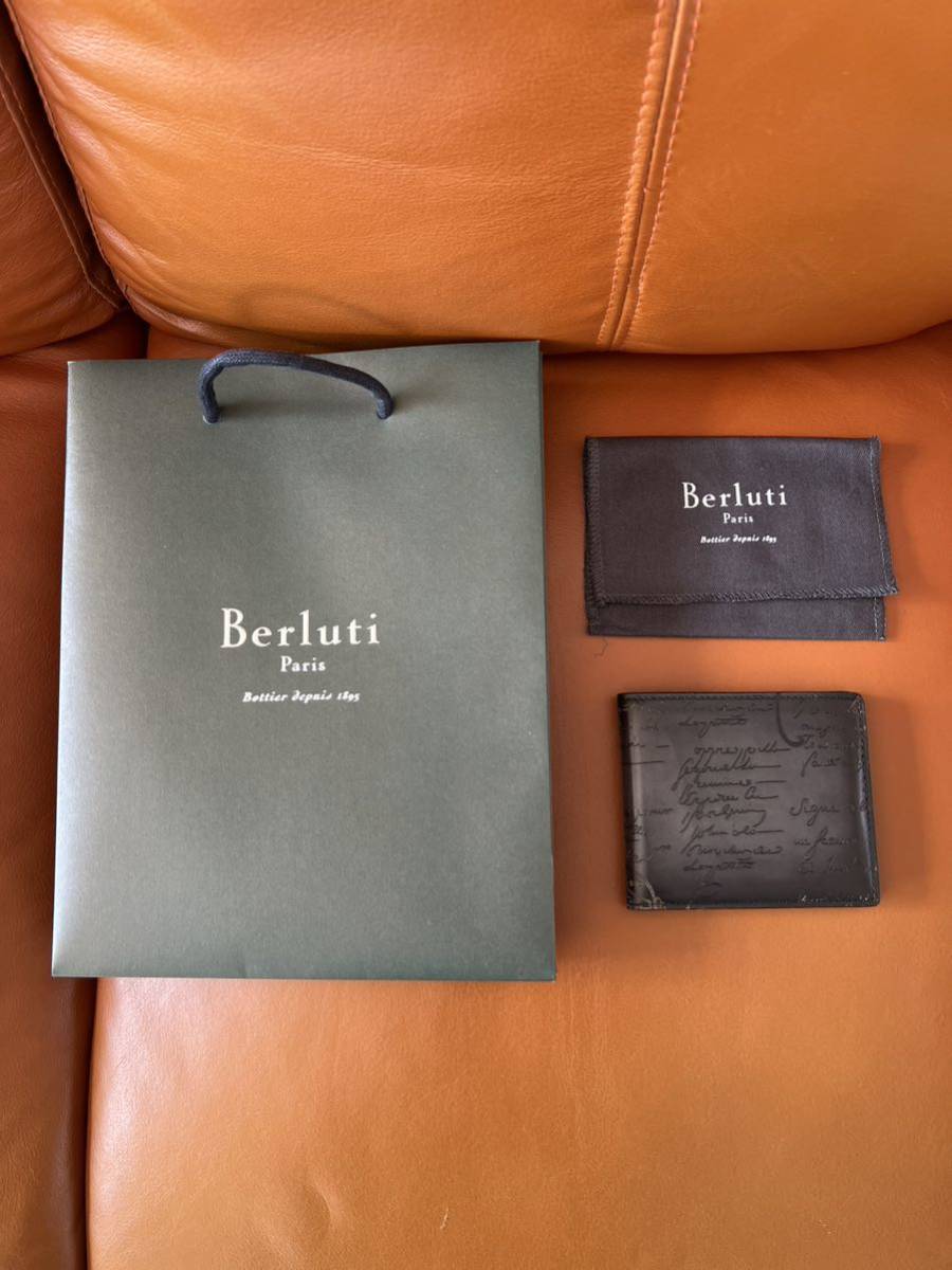 カリグラフ Berluti - レアほぼ新品ベルルッティカリグラフィスクリットクラシックレザーベルトブラックゴーの通販 by