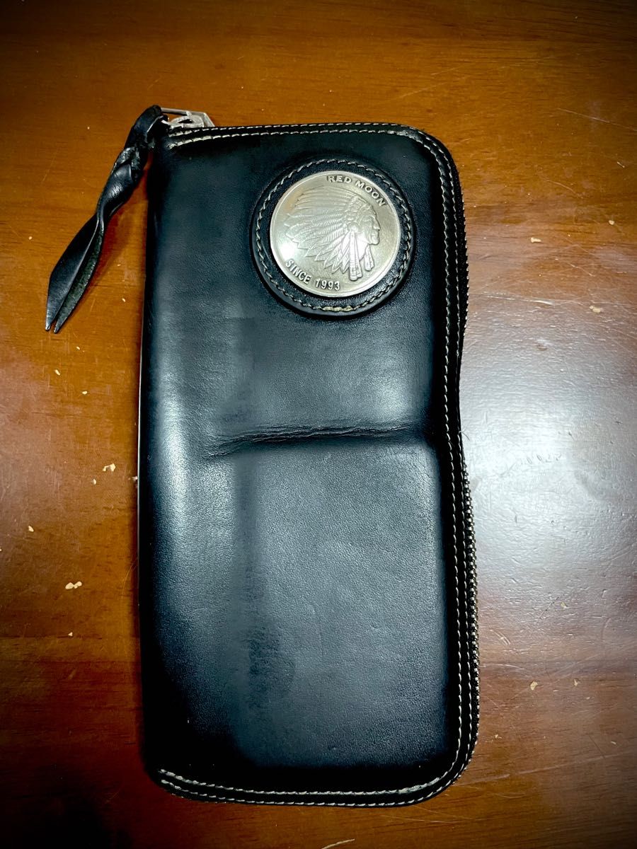 2022年最新海外 レッドムーン 薄い本革長財布 ハンドメイド 長財布