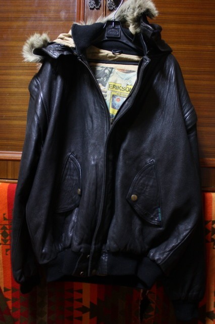 希少 フランス製 上質 ERIKSONS 80s 90s ビンテージ 4WAY MA-1 MA1 風