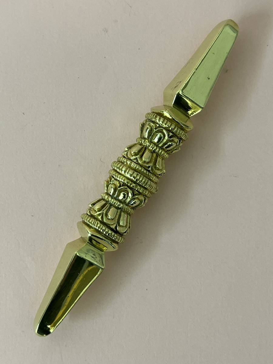 仏具 【独鈷杵】 チベット インド 仏教 ネパール製 手作り 銅製 仏具 【独鈷杵】 チベット インド 仏教 ネパール製 手作り 銅製