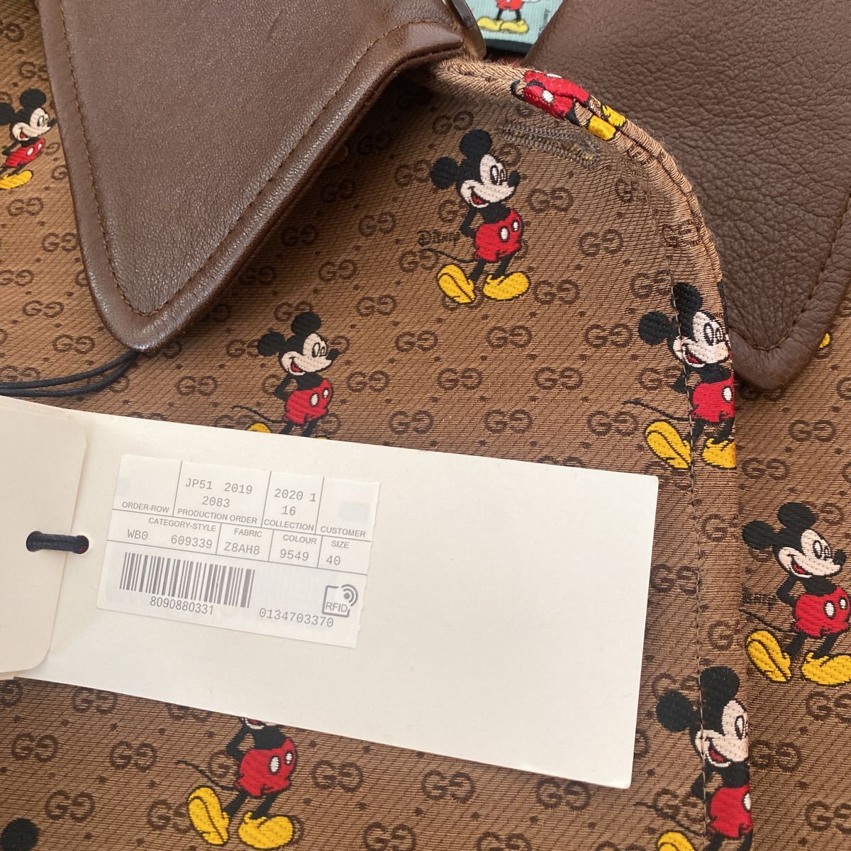 タグ付き新品 GUCCI×Disney グッチ×ディズニー ミッキー総柄 タグ付き新品 GUCCI×Disney グッチ×ディズニー ミッキー総柄