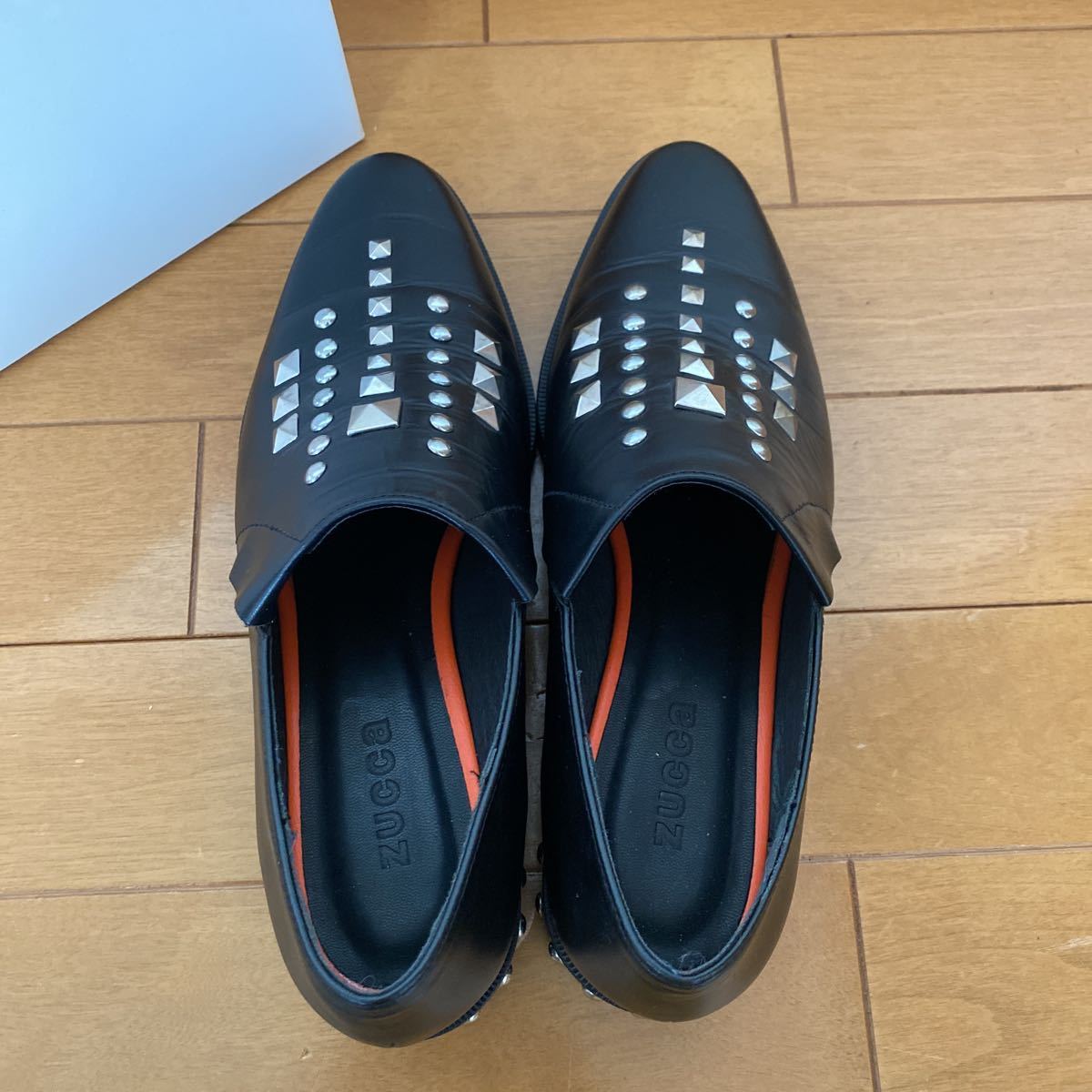 1回着用美品◆zucca ズッカ スタッズシューズ◆サイズL◆黒◆革靴 靴 1回着用美品◆zucca ズッカ スタッズシューズ◆サイズL◆黒◆革靴 靴