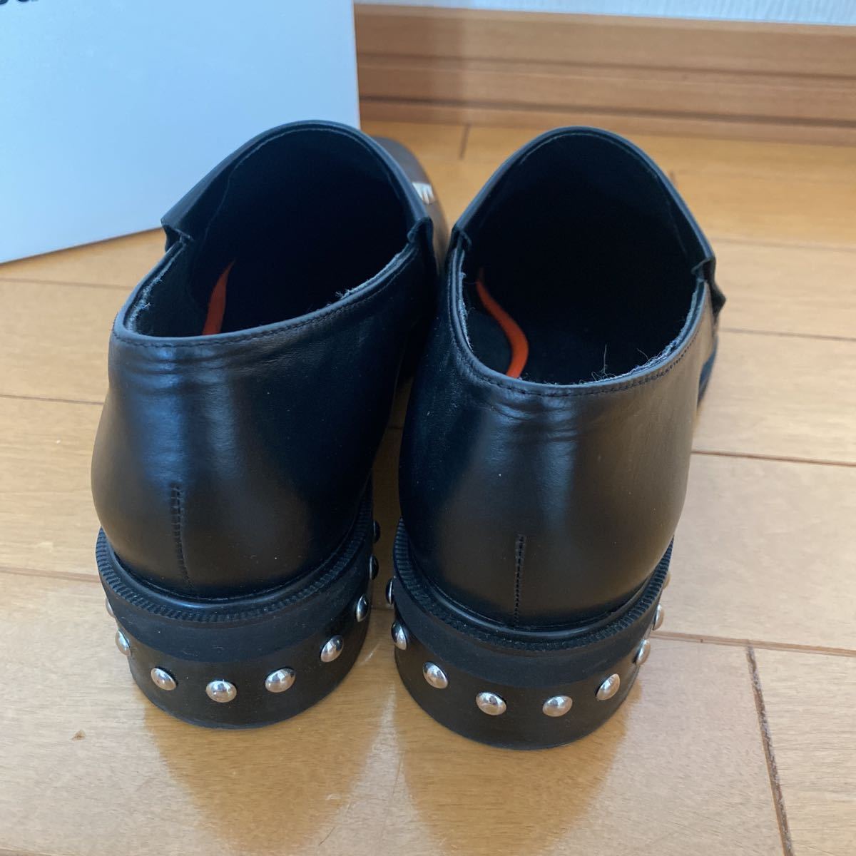 1回着用美品 zucca ズッカ スタッズシューズ サイズL 黒 革靴 1回着用美品 zucca ズッカ スタッズシューズ サイズL 黒 革靴