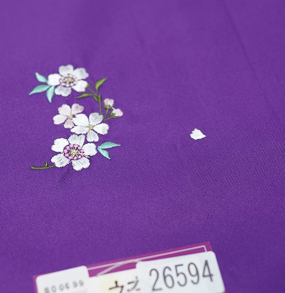  hakama embroidery hakama single goods flower embroidery hakama under 87cm conform height 145~153cm S size purple color graduation ceremony . new goods ( stock ) cheap rice field shop NO26594